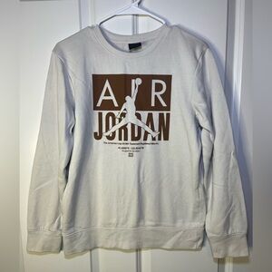 Jordan Boys Cream Crewneck Sweatshirt